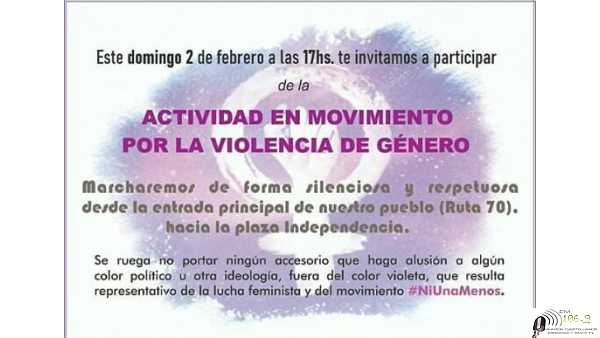  Convocatoria del Movimiento de Mujeres Autoconvocadas de Humboldt para este domingo a las 17:00 hs.