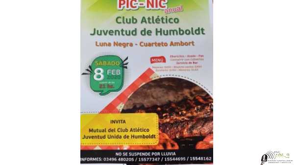 SABADO 8 FEBRERO tradicional pic nic  anual en Juv Unida de Humboldt