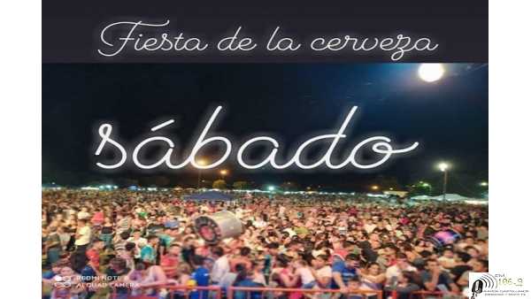 Fta. de la Cerveza UCOES en predio Ferrocarril. mucho publico en las dos noches Santiago Steimann ganò la moto.(ver fotos)