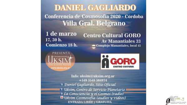 Conferencia de DANIEL GAGLIARDO en Villa Gral Belgrano   