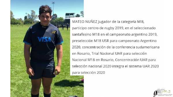 Mateo Nuñez del Club Alma Jrs esta convocado en los 