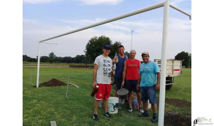 Juv Unida de Humboldt mejoran las instalaciones del kartódromo en canchas auxiliares de fútbol y hochey