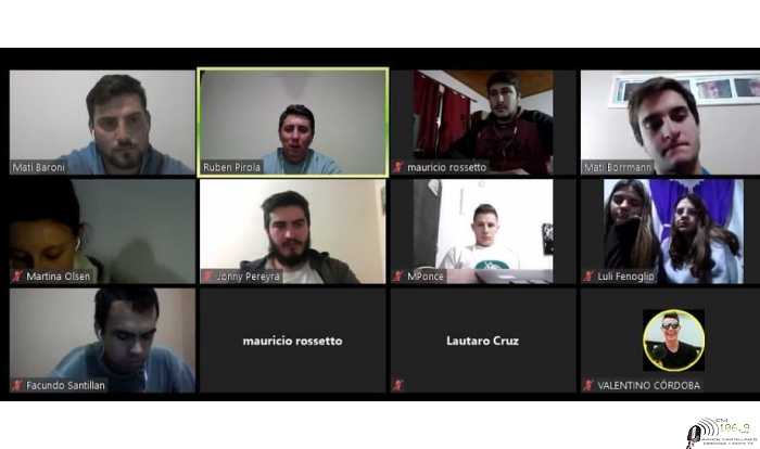 Juv Peronista en reunión Virtual con Senador Ruben Pirola a cargo comite emergencia 