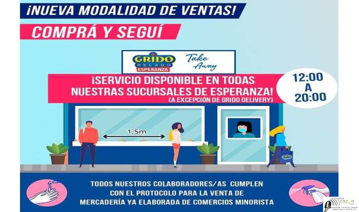 Grido atendera en sus locales con un sector para adquirir y seguir
