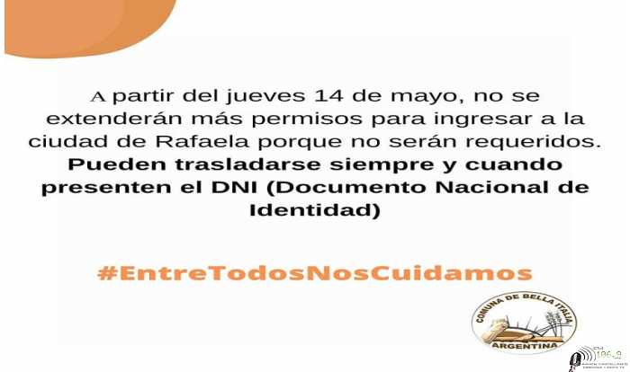 Ya no se exigirán permisos de circulación en la Micro Región Gran Rafaela
