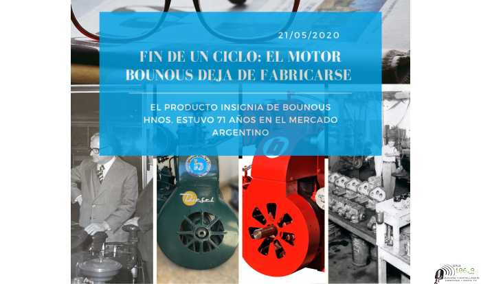 Cese de fabricación del motor Bounous luego de estar 71 años en el mercado, 