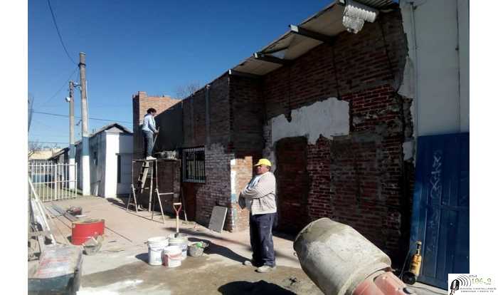 Club San Lorenzo realizan obras de remodelación del salón auxiliar y baños del salón principal ( ver 9 fotos)