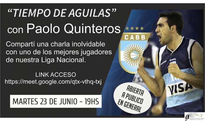 El Club Atlético Almagro recuerda que un jugador de elite en la Liga Nacional de Básquetbol será animador de la próxima videoconferencia en el llamado “Tiempo de Aguilas”.