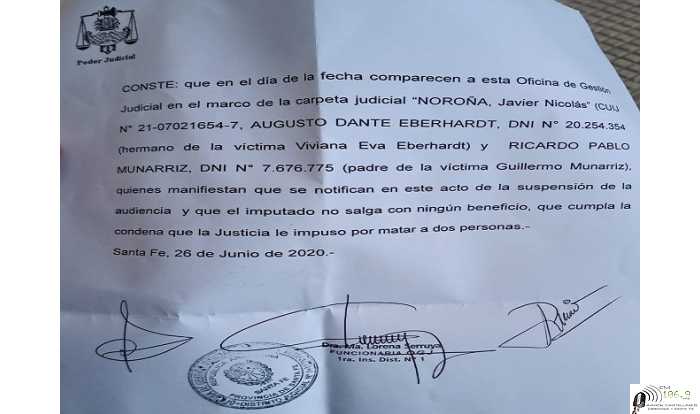 Noroña. Quedaría sin efecto el pedido de Domiciliaria, falta el aval del Juez 