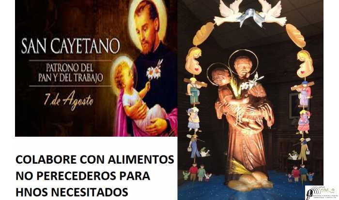 Fiesta patronal de San Cayetano 2020 aqui los horarios novena y misas