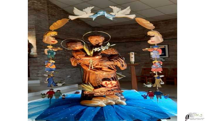 San Cayetano con los preparativos y el agradecimiento de los trabajadores para una semana especial en Esperanza