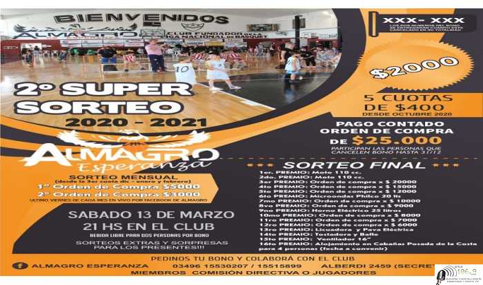Almagro lanzará el lunes en Conferencia su 2º Súper Sorteo