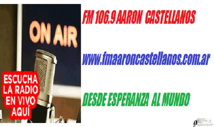 Hoy sábado desde las 20,30 Hs y mañana domingo desde las 16 en 106.9 MHZ y en www.fmaaroncastellanos.com.ar transmitimos fiesta 