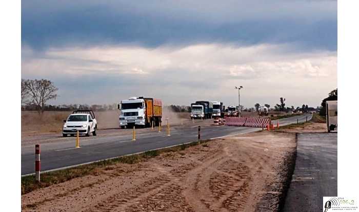 Autopista Ruta 34 ,desvios por obras al sur de localidad de Susana  
