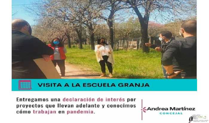 El viernes con miembros del Concejo visitamos la Escuela Granja de nuestra ciudad cuenta Andrea Martinez