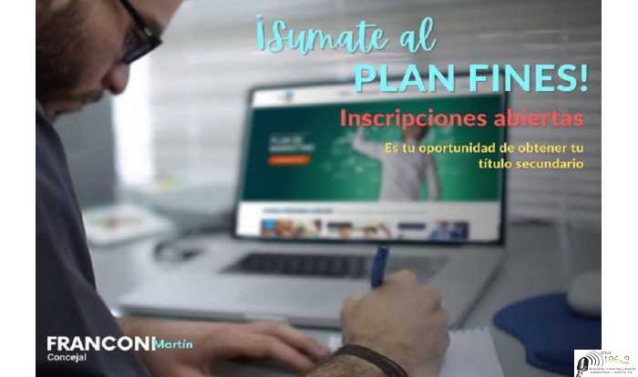 PLAN FINES y finalizá la escuela Acompañamos esta iniciativa del gobierno nacional