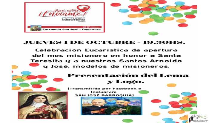 La parroquia San José invita a celebrar el mes misionero que hoy jueves se inicia. A las 19,30 