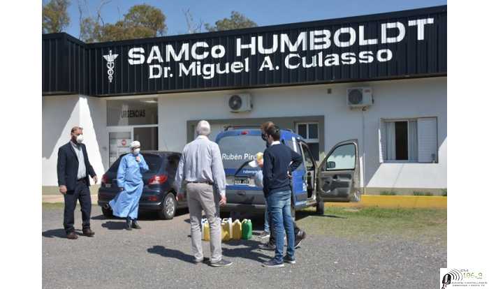 Senador Ruben Pirola distribuyeron productos para crisis sanitarias en Dto Las Colonias