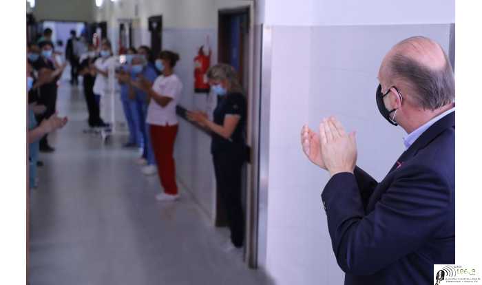 Omar Perotti puso  en marcha del viejo Hospital Iturraspe como área de atención frente a la pandemia del #Covid19.