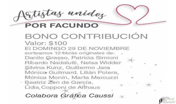 Los artistas de Esperanza, en esta ocasión nos unimos por FACUNDO y realizaremos un sorteo de 12 obras originales 
