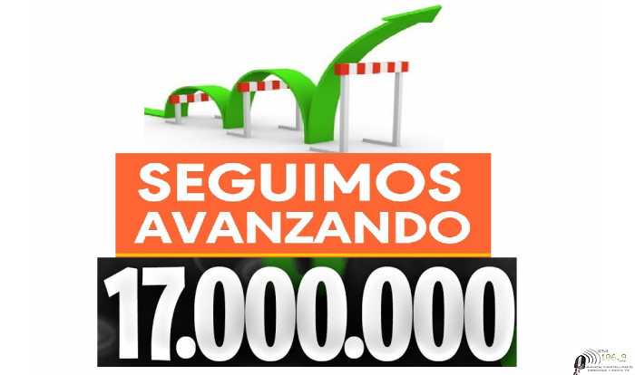 Son 17.000.000 los ingresos que  obtuvimos en www.fmaaroncastellanos.com.ar