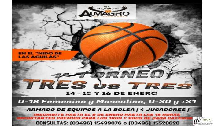 Almagro prepara el 1er. Torneo 3 vs. 3 de Verano