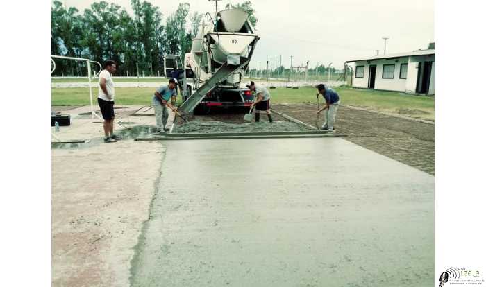 Sportivo del Norte trabajan para agrandar el Playón Deportivo para las medidas del Futsal