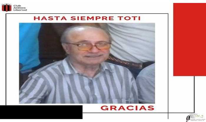 Falleció en San J.Norte Toti Dall'asta Club Libertad lo despide