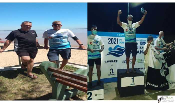 Freddy Zimmerman y Alberto Bircher profesor y nadador linda experiencia