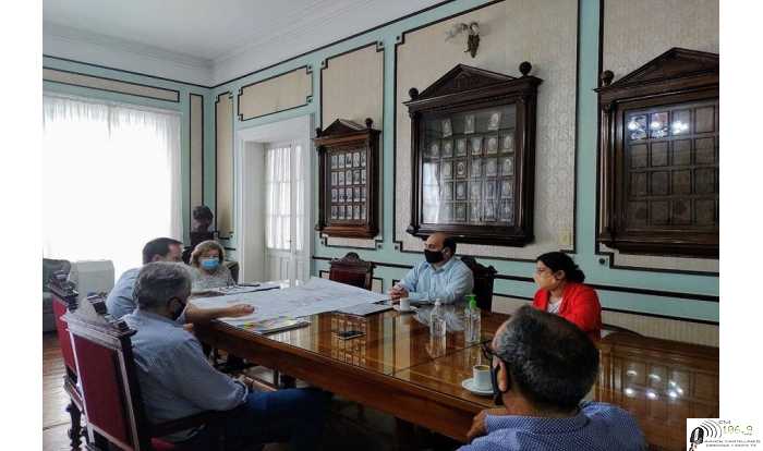 Rodrigo Müller participó en una reunión en la intendencia Municipal