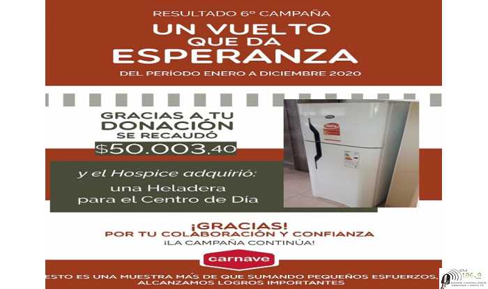 6ta. Campaña ¨Un vuelto que da Esperanza¨