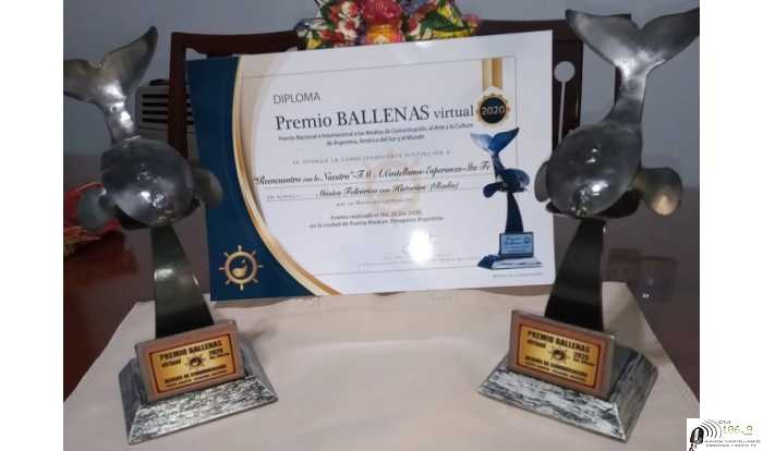 Llegaron las ballenitas desde Puerto Madryn. para Rubén y Lita Capeletto