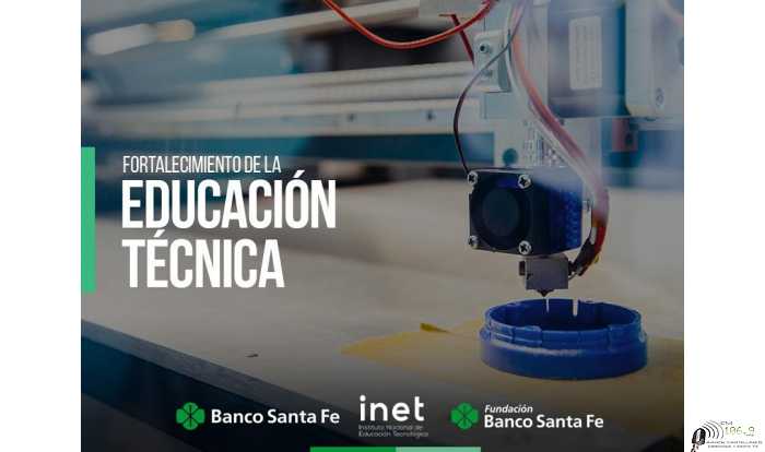 Banco Santa Fe patrocinará proyectos vinculados a educación técnica, empleo y desarrollo tecnológico