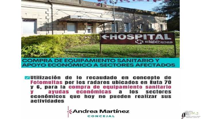Un proyecto de Andrea Martinez para compra de equipamiento sanitario