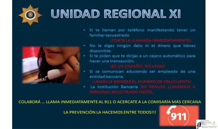 Policia informa sobre prevención para no ser estafados