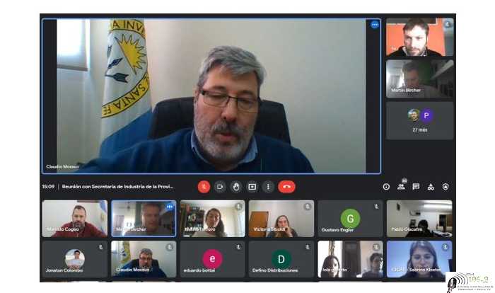  Pymes locales reunidas con autoridades de la Secretaria de Industria provincial.