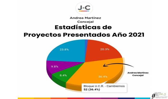 De 52 proyectos presentados este año por Andrea Martínez, el cuerpo sólo aprobó uno