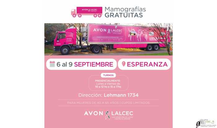 ALCEC ESPERANZA RECIBE AL MOVIL DE LALCEC-AVON – Campaña local y regional de prevención del cáncer de mama.