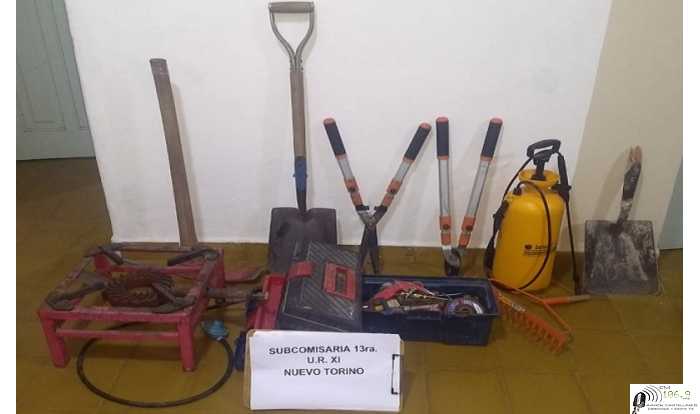 Nuevo Torino Se recuperaron elementos faltantes desde una vivienda ,se identificaron a tres involucrados
