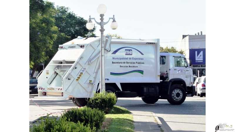 Cambio de horario en la recolección de residuos para Barrio Los Troncos.