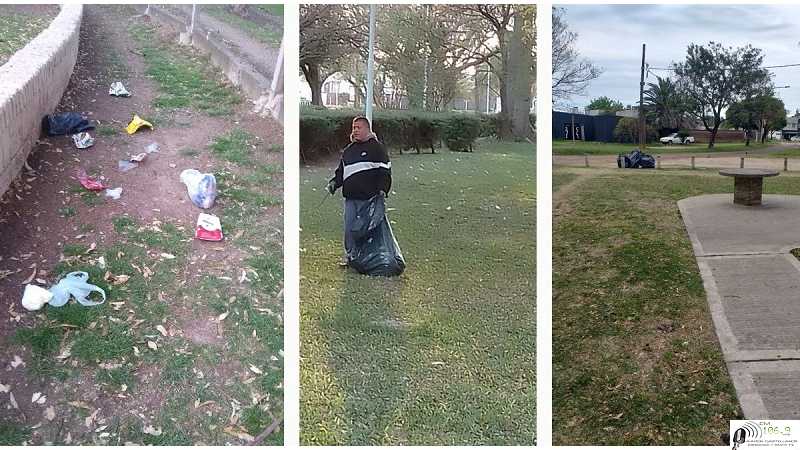 Intenso operativo de limpieza en el Parque de la Agricultura  tras la celebración de este 21.