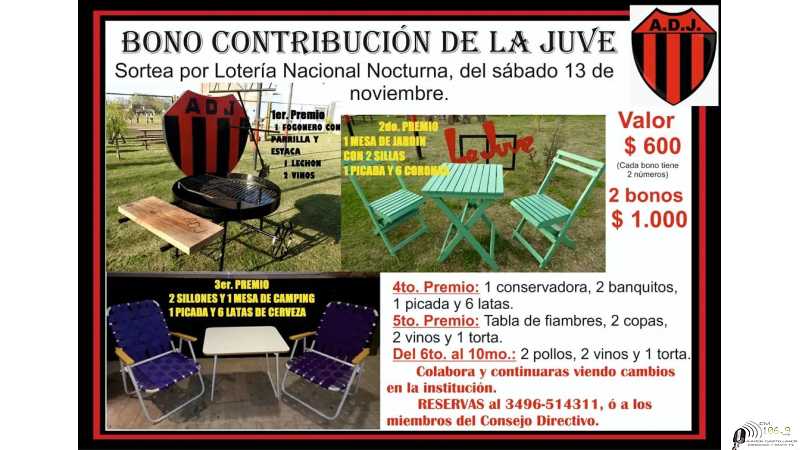 Asoc Deportiva Juventud ofrece boletas para obtener beneficio