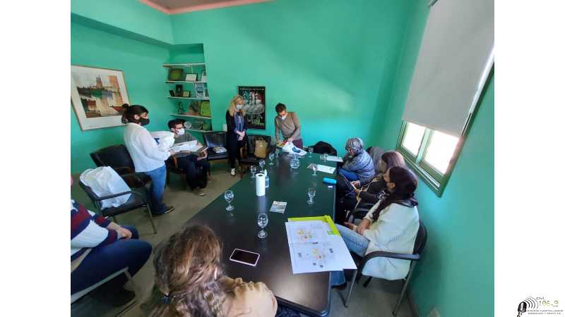 Reunión con autoridades del Museo Benito Quinquela Martín.