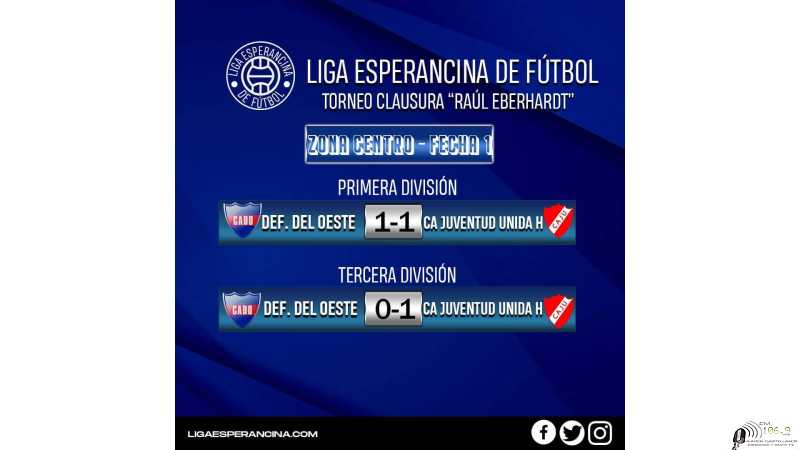 Adelantado de la 1era fecha del torneo Clausura de Liga Esperancina entre Defensores vs Juventud Unida Humboldt
