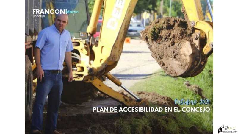 Martin Franconi :El plan de accesibilidad es una iniciativa largamente debatida ya, cuya aprobación generará progreso en la ciudad