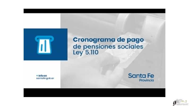 DIERON A CONOCER EL CRONOGRAMA DE PAGO DE LAS PENSIONES SOCIALES Se abonarán el lunes 29 de noviembre.