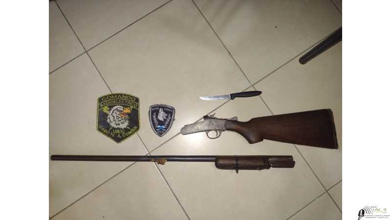 Policiales Secuestro de arma de fuego un aprehendido en Esperanza