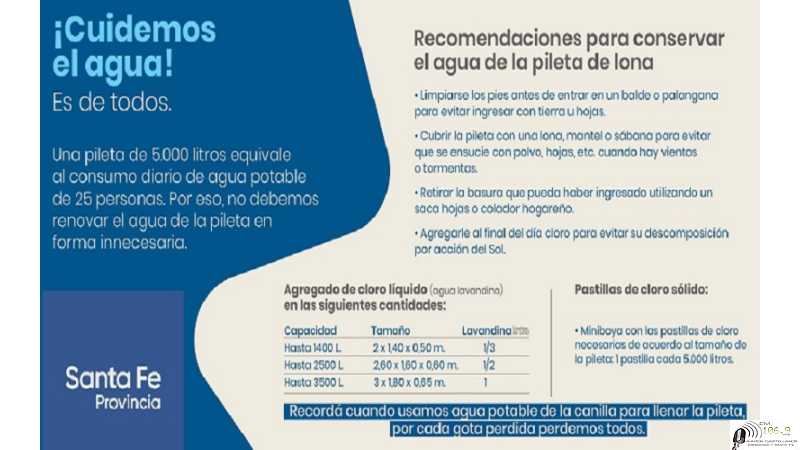El uso responsable del agua potable hace posible un mejor servicio para todos