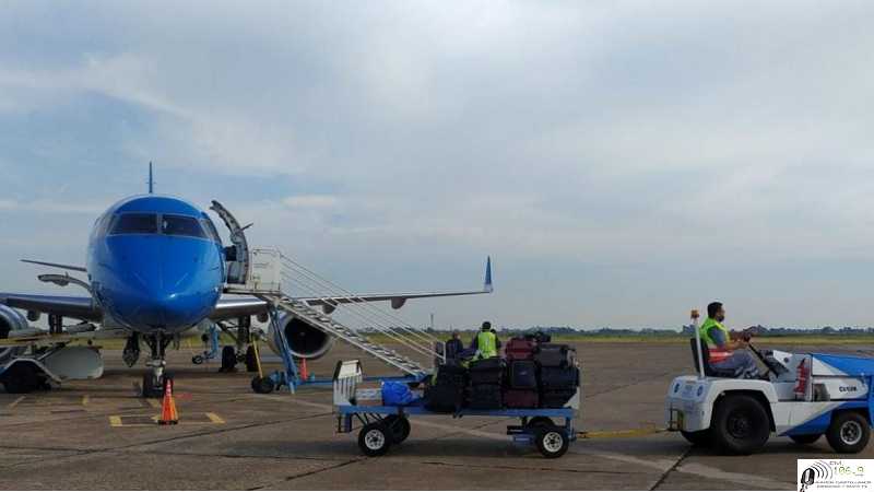 Luego de 20 años, el aeropuerto Sauce Viejo volvió a conectarse con Brasil