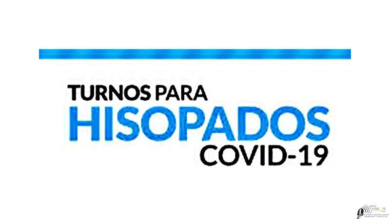 Turnos de hisopados, para personas con síntomas leves